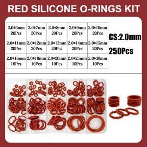Red 250Pcs CS2.0mm