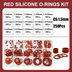Red 250Pcs CS1.5mm