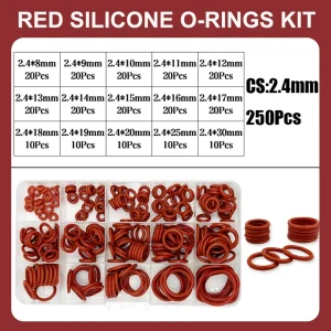 Red 250Pcs CS2.4mm