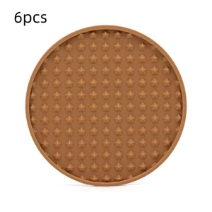 6pcs Brown